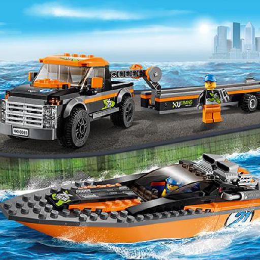 4x4赛艇运输车 60085
